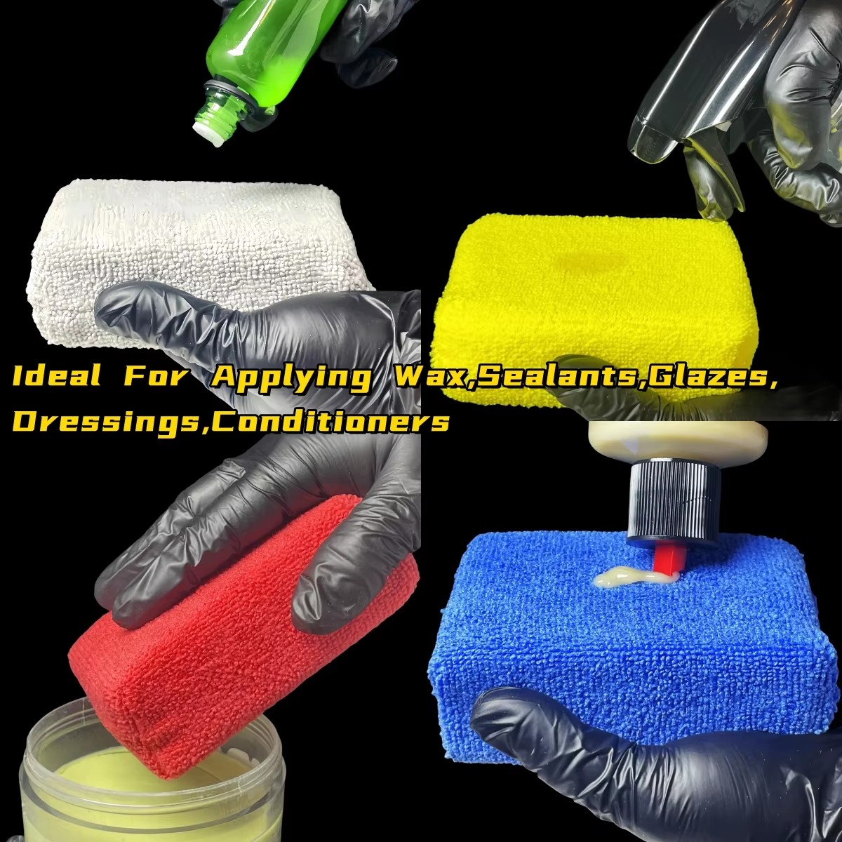 8 Peças de Almofadas Aplicador - Wax Applicator Pad avaliação e preço