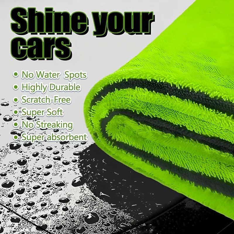 1PC Toalha de Microfibra Dupla - Microfiber Towel Detailing avaliação e preço